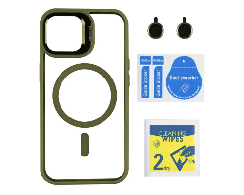 Чохол TPU+PC+Metal Stand Case with MagSafe and Camera Lenses для iPhone 16 Pro Max Колір Dark Purple 2020000468905 ma36952_3609643