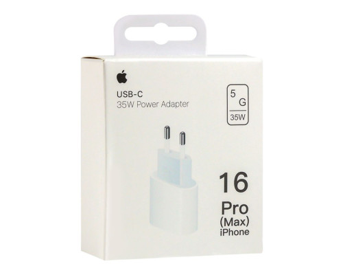 Мережевий Зарядний Пристрій Apple PD 35W 16 Pro Max 1:1 Колір Бiлий 2020000474845