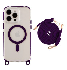 Чохол TPU+PC LanyardCase with MagSafe для iPhone 16 Pro Max Колір Dark Purle 2020000476795 ma37099_3610364