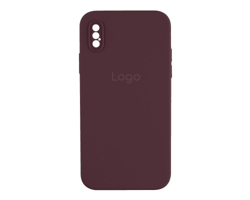 Чохол Silicone Case Square Full Camera для iPhone Xs Max Колір 73.Plum 2020000481966 ma31913_3664396
