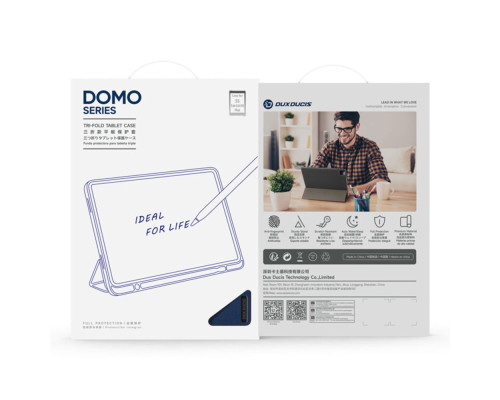 Чохол Dux Ducis Domo для Samsung Tab S10 FE Plus (X620/X626B) with S Pen Holder & Auto Sleep Wake Колір Black 2020000493983 ma37742_3664683