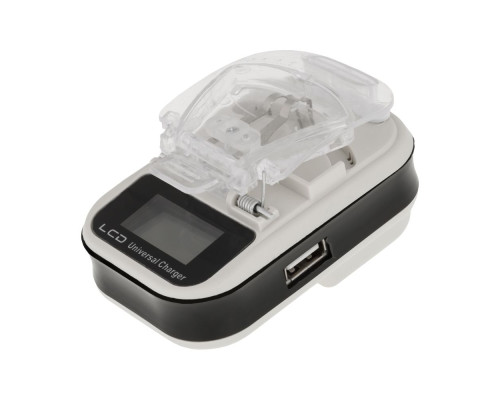 Мережевий Зарядний Пристрій Универсальное LCD Евро Колір Біло-Синій 2020000440161 ma33148_3611385