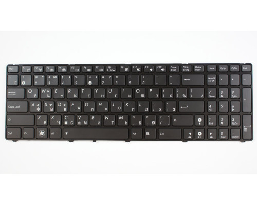 Клавіатура для ноутбука ASUS (A52, K52, X54, N53, N61, N73, N90, P53, X54, X55, X61), rus, black, підсвічування клавіш(K52 version) NBB-31497