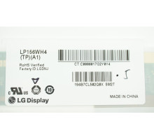 Матриця 15.6 LP156WH4-TPA1 (1366*768, 30pin(eDP) LED, NORMAL, глянцева, роз'єм ліворуч знизу) для ноутбука NBB-40662
