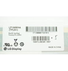 Матриця 15.6 LP156WH4-TPA1 (1366*768, 30pin(eDP) LED, NORMAL, глянцева, роз'єм ліворуч знизу) для ноутбука NBB-40662