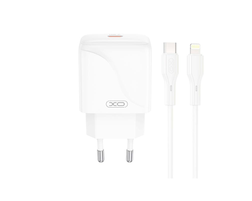 Зарядний пристрій XO L141 20W 3A USB-C з кабелем C-L white PLS-00-00146612