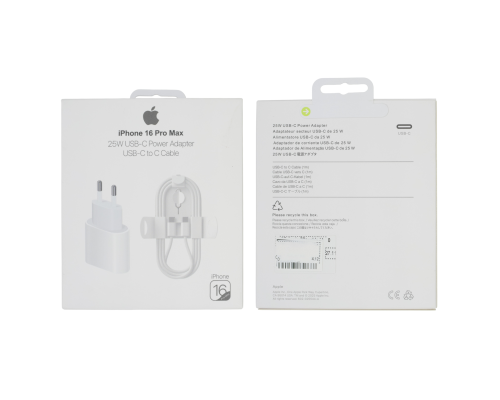 Зарядний пристрій Apple 25W 3A USB-C з кабелем C-C (Original China) white PLS-00-00153826