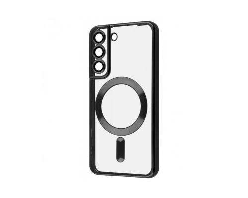 Чохол Fashion Case with MagSafe Full Camera Samsung S906 Galaxy S22 Plus black PLS-00-00120123