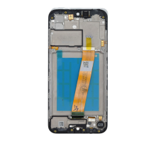 Дисплей Samsung A015 Galaxy A01 (2020) з сенсором та рамкою black (Narrow connector) (OEM) PLS-00-00164713