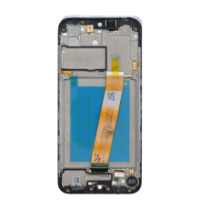 Дисплей Samsung A015 Galaxy A01 (2020) з сенсором та рамкою black (Narrow connector) (OEM) PLS-00-00164713