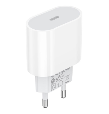 Зарядний пристрій Borofone BA100A PD QC 20W USB-C white PLS-00-00156001