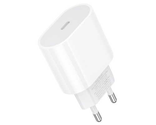 Зарядний пристрій Borofone BA100A PD QC 20W USB-C white PLS-00-00156001