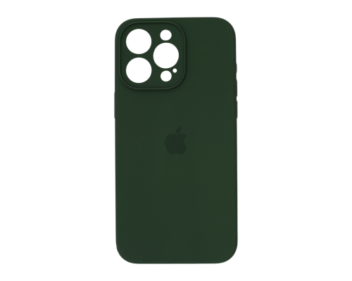 Чохол Silicone Case Full Camera Protective iPhone 15 Pro Max dark green PLS-00-00122996