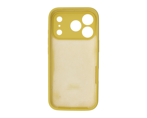 Чохол Silicone Case Full Camera Protective iPhone 17 Pro Max yellow PLS-00-00156046