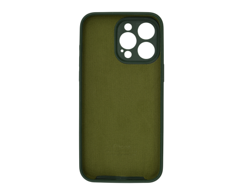 Чохол Silicone Case Full Camera Protective iPhone 15 Pro Max dark green PLS-00-00122996