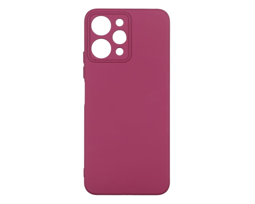 Чохол Silicone Cover Full Camera Xiaomi Redmi 12 maroon PLS-00-00117484