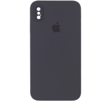 Чохол Silicone Case Квадратні Борти Full Camera iPhone XS Max dark gray PLS-00-00104031