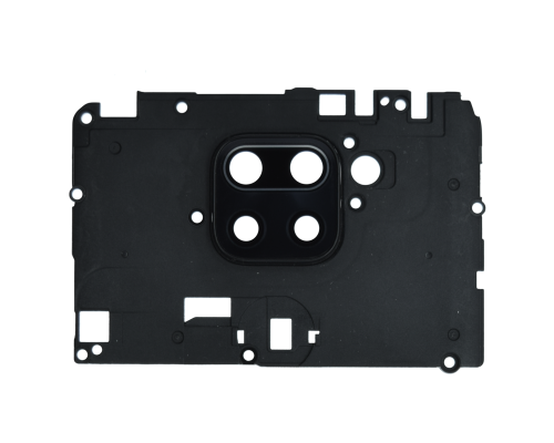 Скло камери Xiaomi Redmi Note 9 з рамкою black PLS-00-00106106