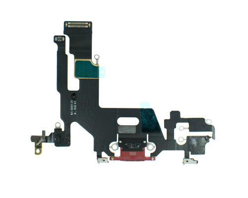 Шлейф iPhone 11 з роз'ємом зарядки red (Original Used) PLS-00-00037051