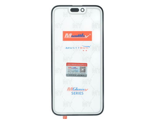 Скло дисплея iPhone 16 Plus з OCA black (Musttby) PLS-00-00145702