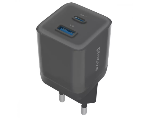 Зарядний пристрій Proove Pure Gan Plus 30W USB-A+Type-C black PLS-00-00138629