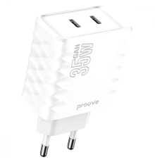 Зарядний пристрій Proove Speed Surge Gan 35W 2Type-C white PLS-00-00138617