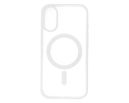 Чохол TPU+PC Сolor сase with MagSafe iPhone 16 white PLS-00-00135408