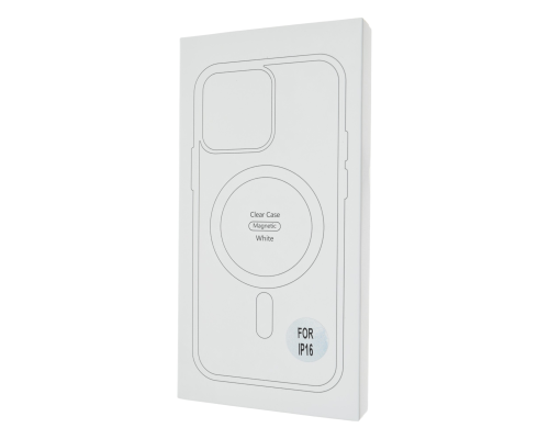Чохол TPU+PC Сolor сase with MagSafe iPhone 16 white PLS-00-00135408