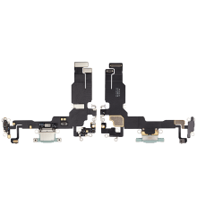 Шлейф iPhone 15 з роз'ємом зарядки green (Original Used) PLS-00-00112820