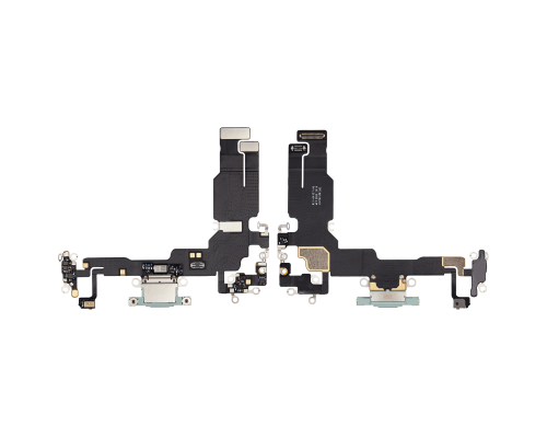 Шлейф iPhone 15 з роз'ємом зарядки green (Original Used) PLS-00-00112820