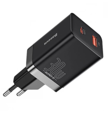 Зарядний пристрій Baseus Super Si Pro 30W 3A USB-A+USB-C (CCSUPP-E01) black PLS-00-00087934
