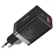 Зарядний пристрій Baseus Super Si Pro 30W 3A USB-A+USB-C (CCSUPP-E01) black PLS-00-00087934