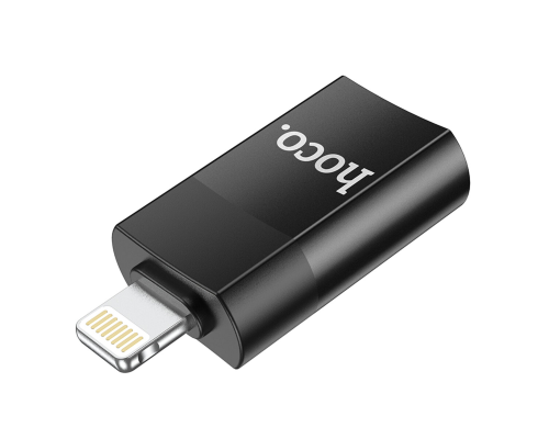 Перехідник Hoco UA17 Lightning to USB black PLS-00-00142560