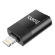 Перехідник Hoco UA17 Lightning to USB black PLS-00-00142560