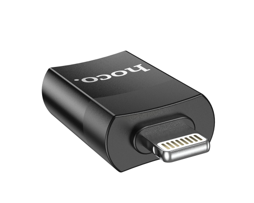 Перехідник Hoco UA17 Lightning to USB black PLS-00-00142560