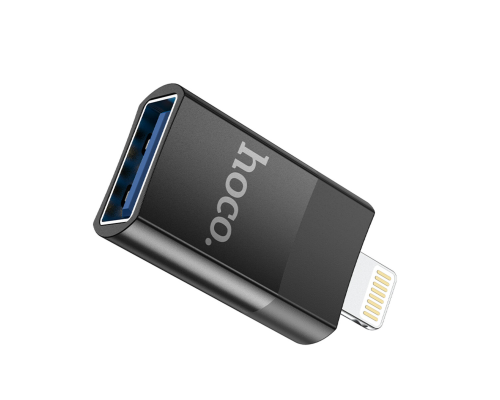 Перехідник Hoco UA17 Lightning to USB black PLS-00-00142560