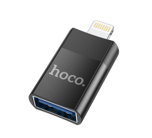 Перехідник Hoco UA17 Lightning to USB black PLS-00-00142560