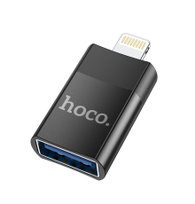 Перехідник Hoco UA17 Lightning to USB black PLS-00-00142560