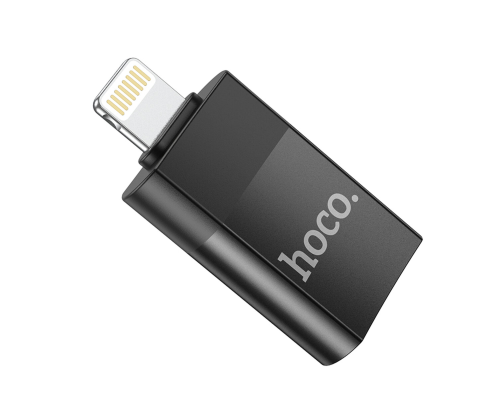 Перехідник Hoco UA17 Lightning to USB black PLS-00-00142560