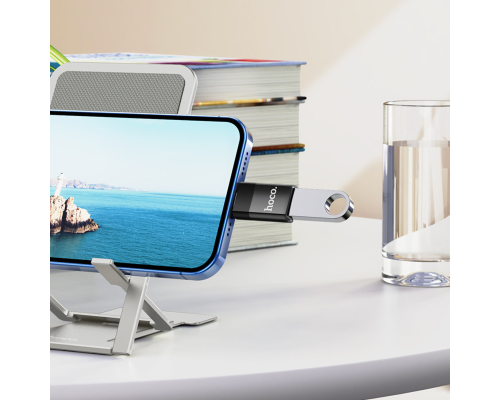 Перехідник Hoco UA17 Lightning to USB black PLS-00-00142560