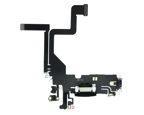 Шлейф iPhone 14 Pro з роз'ємом зарядки black (Original China) PLS-00-00107207