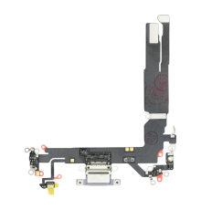 Шлейф iPhone 17 з роз'ємом зарядки lavender (Original Used) PLS-00-00152685