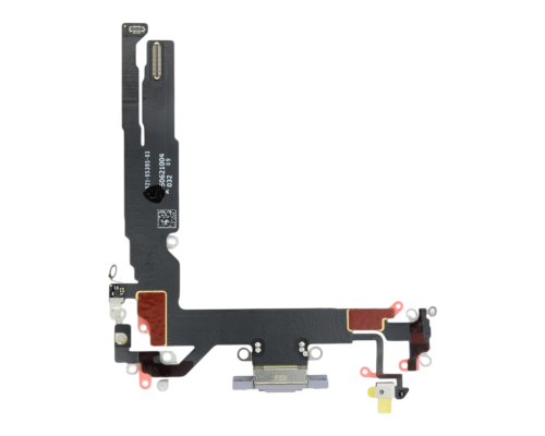 Шлейф iPhone 17 з роз'ємом зарядки lavender (Original Used) PLS-00-00152685