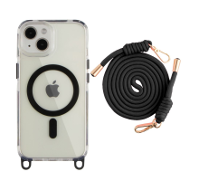 Чохол TPU+PC Lanyard with MagSafe iPhone 15 black PLS-00-00150089