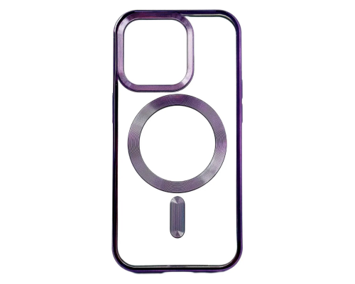 Чохол Fashion Case with MagSafe iPhone 15 Pro Max deep purple PLS-00-00116398