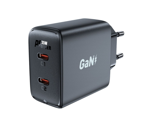 Зарядний пристрій Acefast A49 35W 3A 2USB-С black PLS-00-00124914