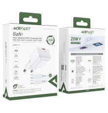 Зарядний пристрій Acefast A73 Mini 20W 3A USB-C white PLS-00-00124992