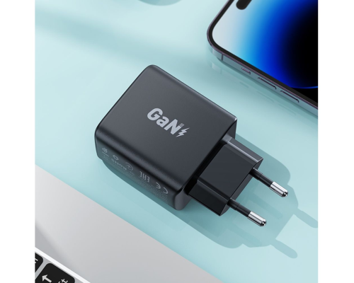 Зарядний пристрій Acefast A49 35W 3A 2USB-С black PLS-00-00124914