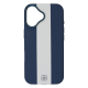 Чохол шкіряний Rally with Magnetic для iPhone 16 blue white PLS-00-00164610