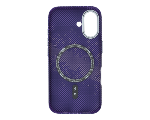 Чохол D Glory Ultra Slim with MagSafe iPhone 16 purple pixel PLS-00-00156414